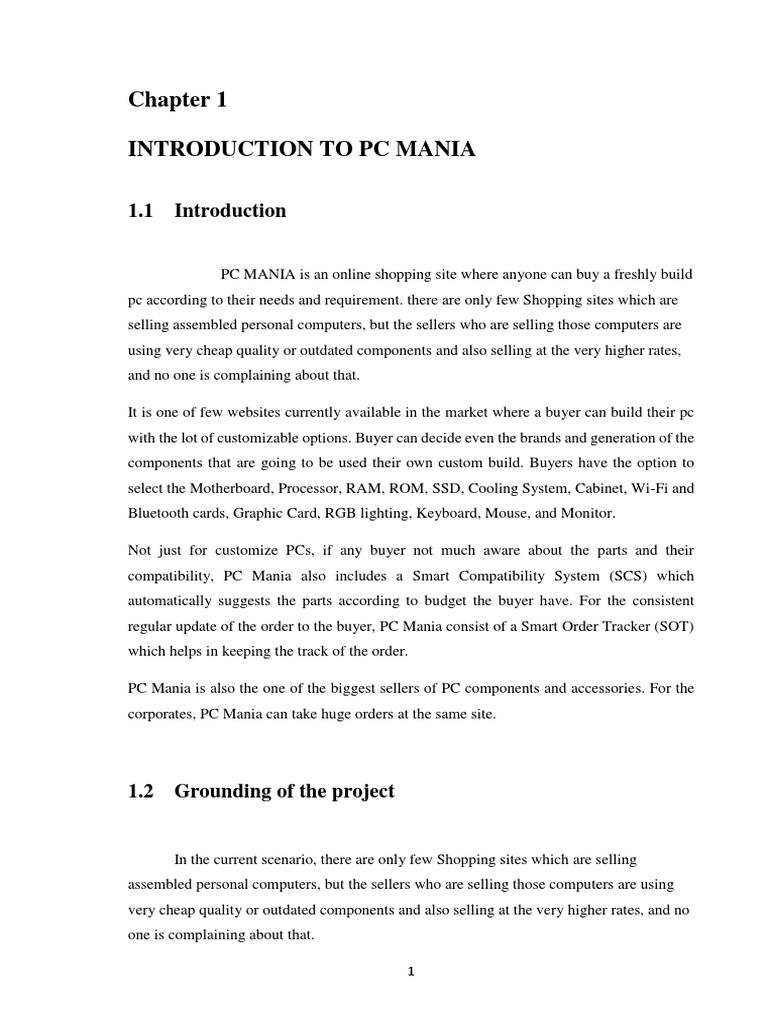 Online PC Ordering ASP - NET Project Report | PDF | Personal Computers ...