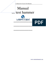 User Manual For Concrete Test Hammer