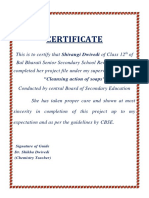 Bal Bharti Certificate-Acknowledge