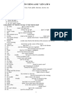 English 7 to 8 Revision: Verb Tenses, Pronouns, Structures