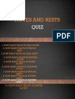 Notes and Rests QUIZ