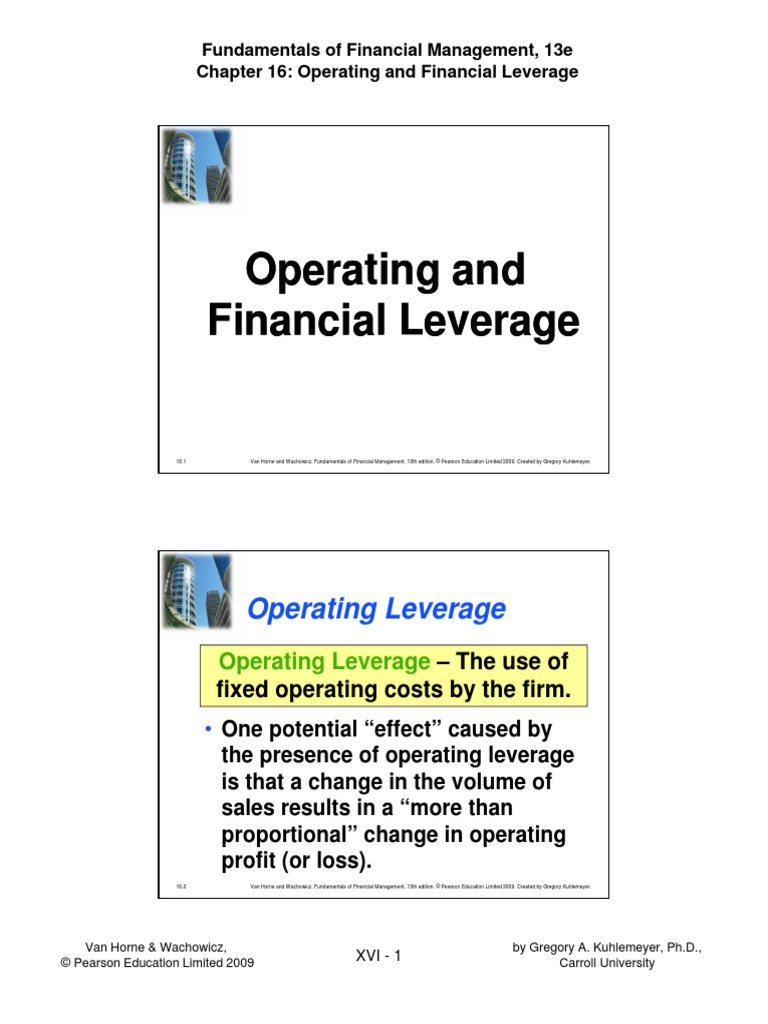 Operating and Financial Leverage Slides PDF | PDF | Earnings Per Share ...