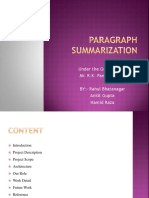 Paragraph Summarization PPT