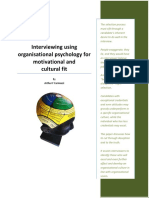 Interviewing Using Organisational Psychology and Cultural Fit PDF