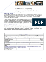 GMAT Info Sheet 20110926