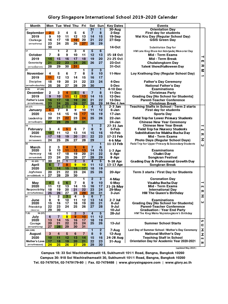 SY2019-2020 Calendar (Upd01.06.62) | Schools | Observances