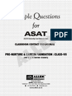 Sample Paper ASAT VII