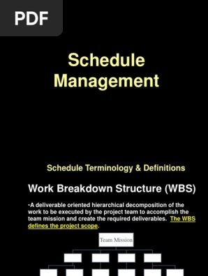 schedule management