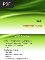 Unit-I: Introduction To J2EE