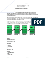 Experiment # 07: Objective #1: Linked List