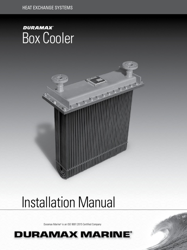 Box Cooler: Installation Manual | PDF | Litre | Mechanical Engineering