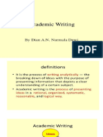 Definition of Academic Writting