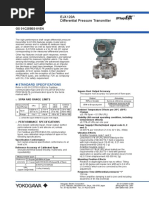 General Specifications: EJX120A Differential Pressure Transmitter