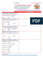 Soal SIMAK UI 2018 Matematika Dasar