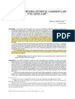 ABEL LLUCH, X. La Dosis de Prueba. Entre El Common Law y El Civil Law.