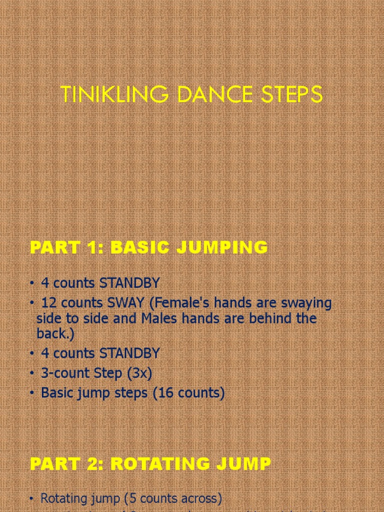 Tinikling Dance Steps PDF