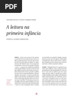 A Leitura Na Primeira Infância