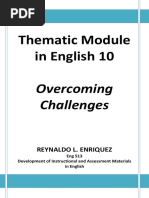Thematic Module in English 10