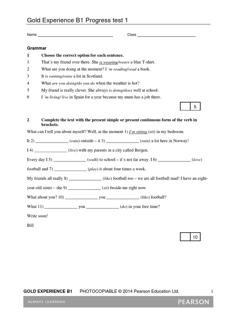 Gold Experience B1 | PDF | Curriculum | English Language