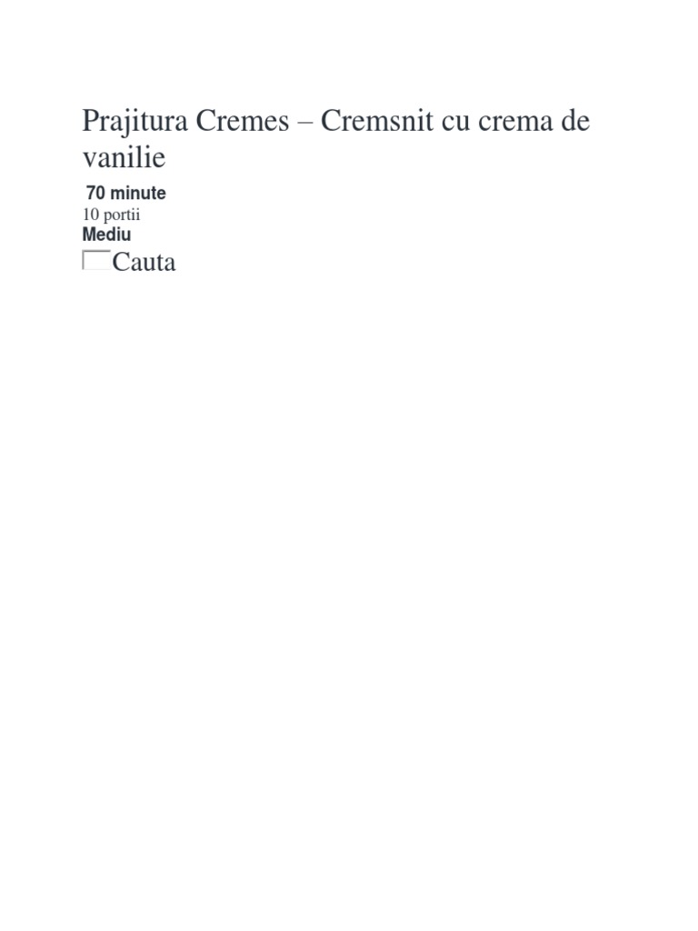 Crem Snit | PDF