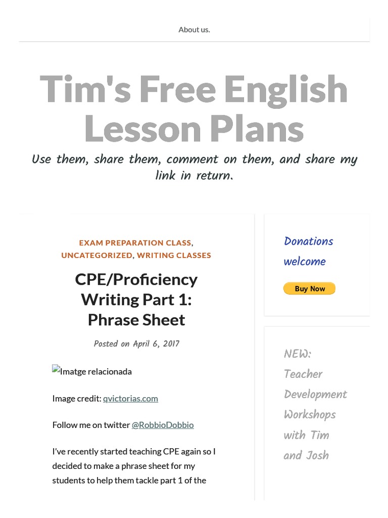 CPE Writing Part 1 Phrase Sheet | PDF | Applied Linguistics | Linguistics