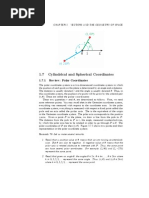 Cylinderical and Spherical Coordinates