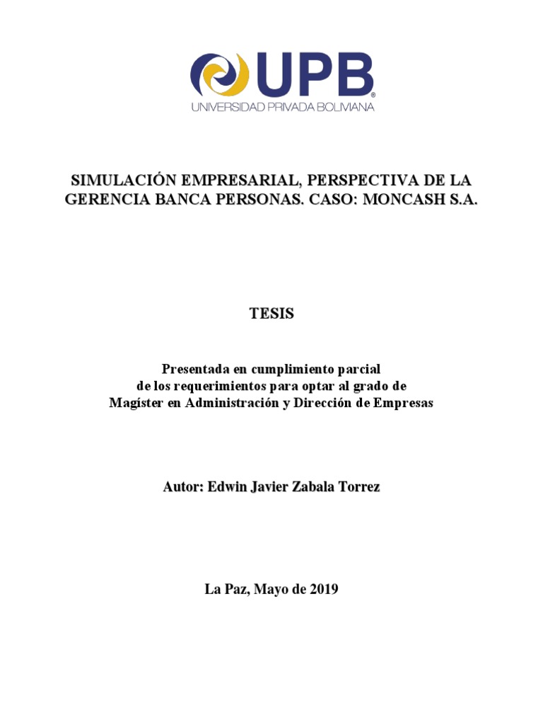Tesis Gerencia de Personas MONCASH (v.10) | PDF | Bancos | Interés