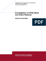 Investigation of Wide Band Mm-Wave Radome