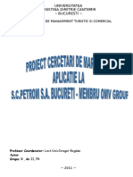 Cercetari de Marketing - Aplicatie la SC Petrom SA Bucureti - Membru OMV Group.doc