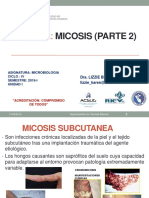 Micosis subcutáneas y sistémicas: agentes causales, formas clínicas y diagnóstico