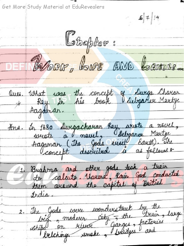 NCERT History Class 10 Notes Chapter 6 PDF PDF