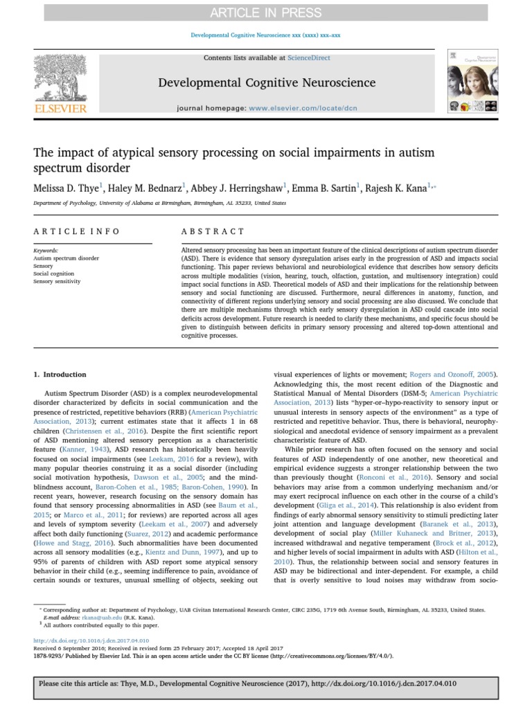 Developmental Cognitive Neuroscience | PDF | Autism Spectrum | Perception