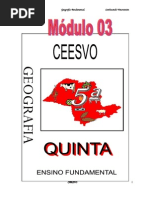 Apostila Ensino Fundamental  CEESVO - Geografia - Módulo 03