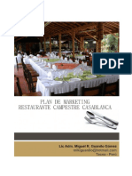 Plan de Marketing Restaurante Casa Blanca