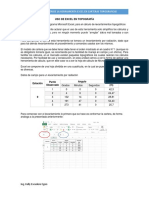 Uso de Excel en Topografía