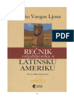 Mario Vargas Ljosa - Recnik Zaljubljenika U Latinsku Ameriku PDF