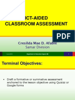 Ict-Aided Classroom Assessment: Cresilda Mae D. Afable