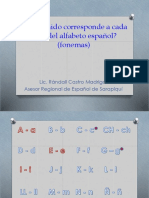 Fonemas del alfabeto español