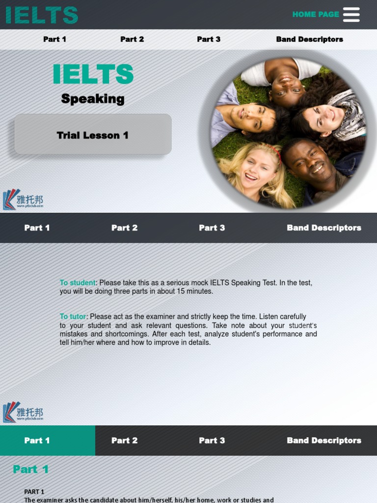 Ielts: Speaking | PDF | International English Language Testing System