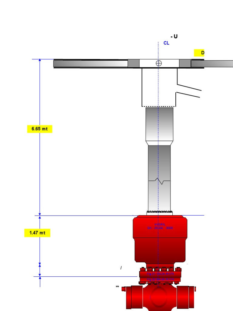 Drill Floor / RT Level 0: 20 3/4 Bop 3K - Cameron - U | PDF | Chemical ...