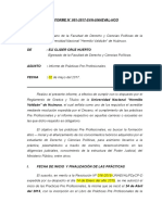 Informe Prácticas Pre Profesionales Derecho