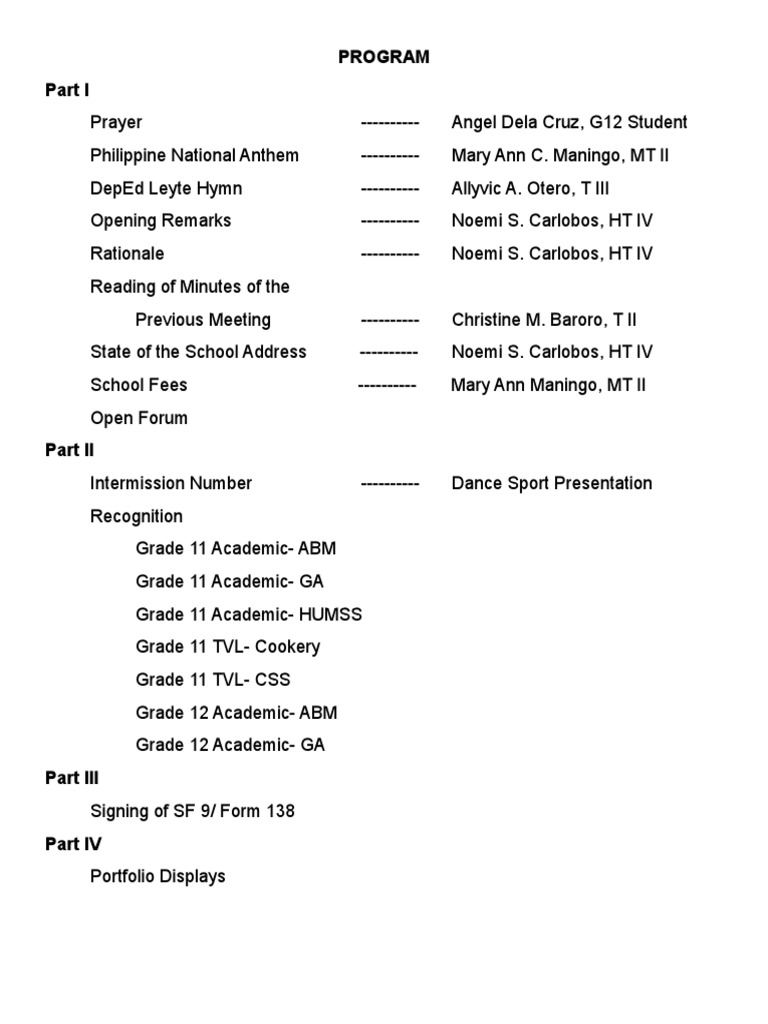 Program Script | PDF | Educational Organizations | Public Sphere