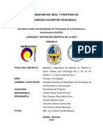 Medición y Diagnostico de Cobertura en Telefonía y Datos Móviles para Tecnología 3G y LTE en Los Distritos 1 y 2 de La Ciudad de Sucre