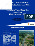 asfaltos modificados + polímeros Peru