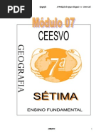 Apostila Ensino Fundamental CEESVO - Geografia - Módulo 07
