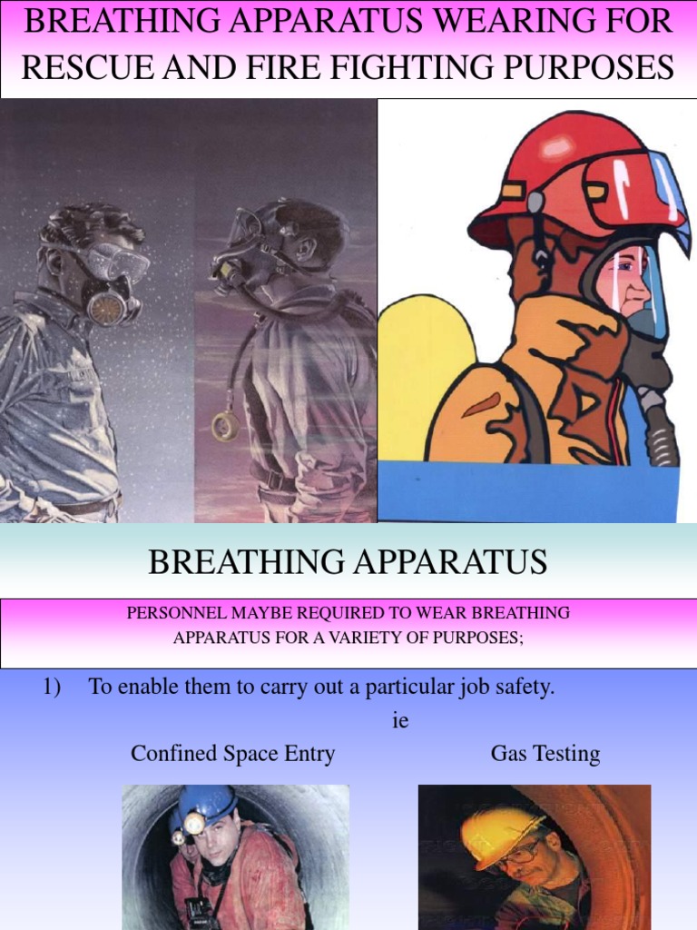 1Self Contained Breathing Apparatus PDF Gases Safety