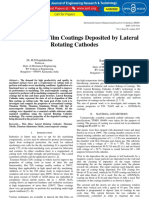 Study of Thin Film Coatings Deposited by Lateral Rotating Cathodes IJERTV4IS080518