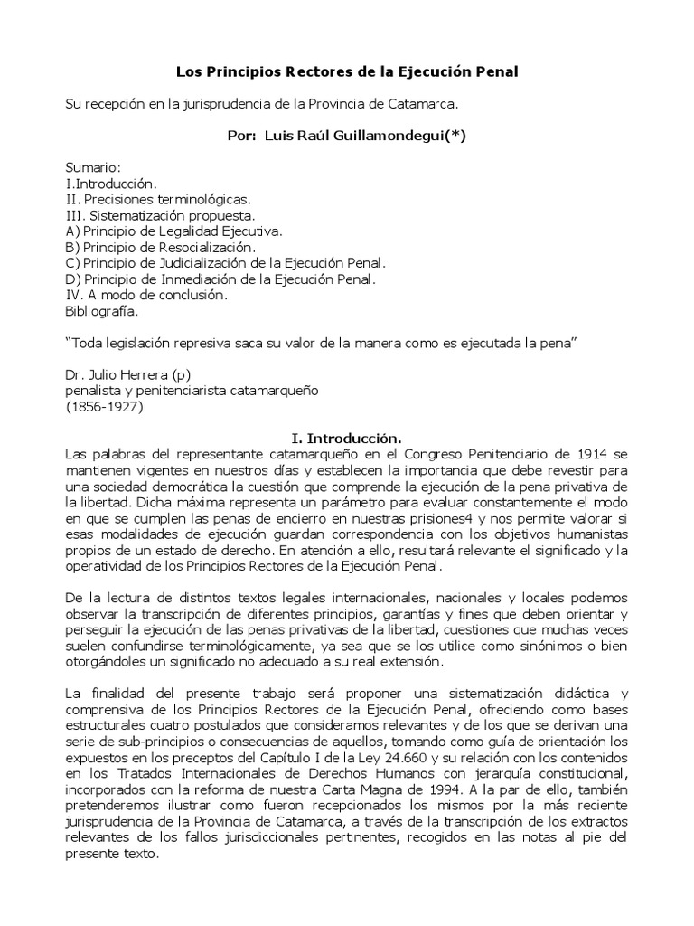 Principios de Resocialización Penal | PDF | Pena capital | Derecho penal