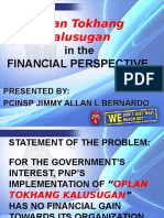 PNP's Financial Gain from Oplan Tokhang Kalusugan