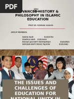 EDU 6003 Slide ADVANCED PHILOSOPHY IN ISLAMIC EDUCATION